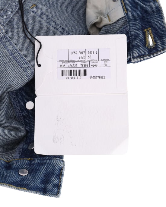 Balenciaga Slim Fit Zerrissene Jeans aus blauer Baumwolle - Image 5