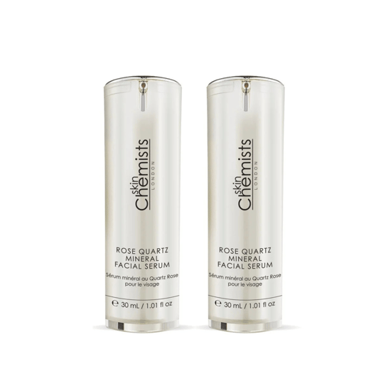 skinChemists Rosenquarz-Mineral-Gesichtsserum 30ml Doppelpack zum Sparen - Image 1