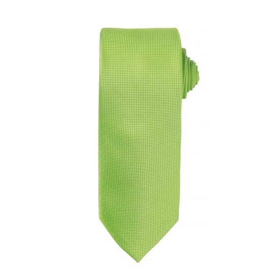 Premier Mens Micro Waffle Formal Work Krawatte (2er-Pack) (Limette) - Image 1