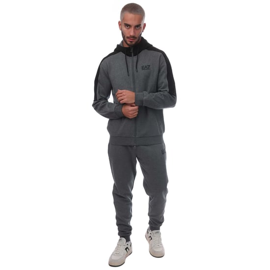 Men's Emporio Armani EA7 Logo Tracksuit in Grey
