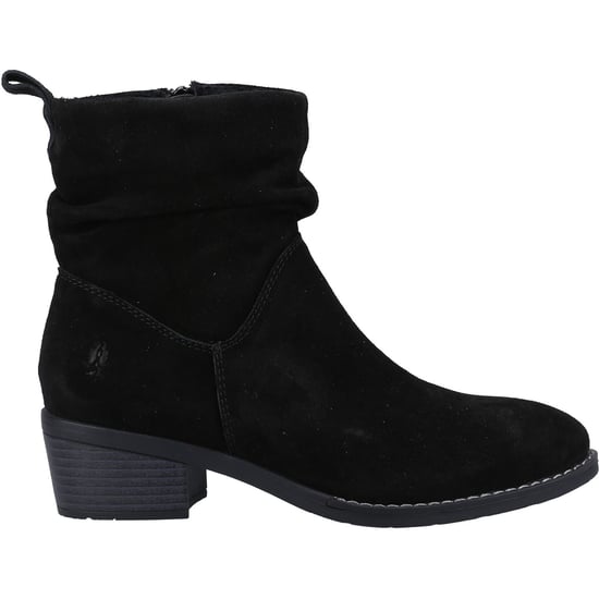 Hush Puppies Iris Wildleder Damen Schwarz Stiefel - Image 4