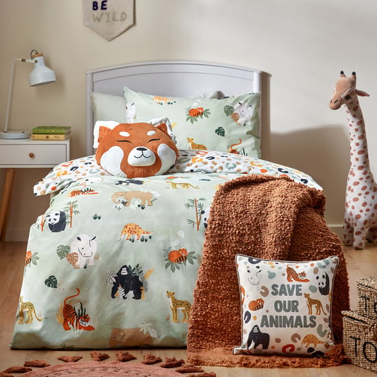 little furn. Wendbares Bettbezug-Set mit Wildtier-Motiv - Image 1