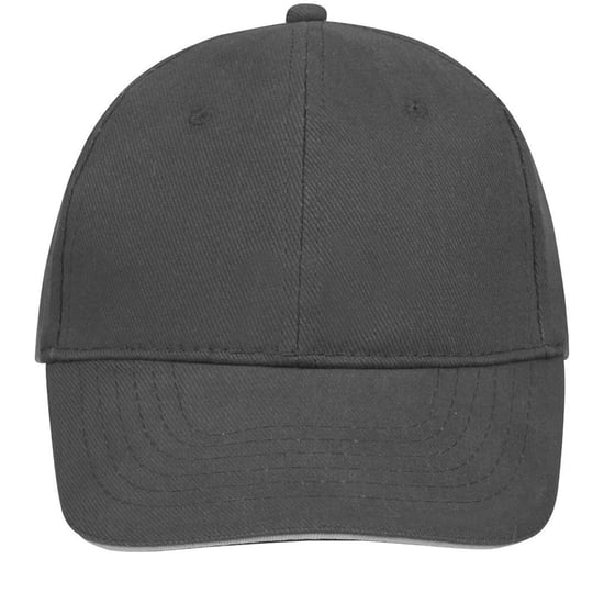 SOLS Unisex Buffalo 6 Panel Baseball Cap (Dark Grey/Light Grey)