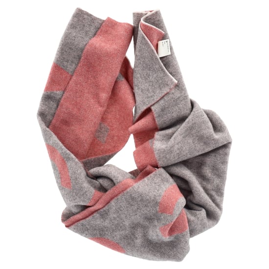 Acne Studios Logo Schal aus pinkem und grauem Wollmix - Image 2