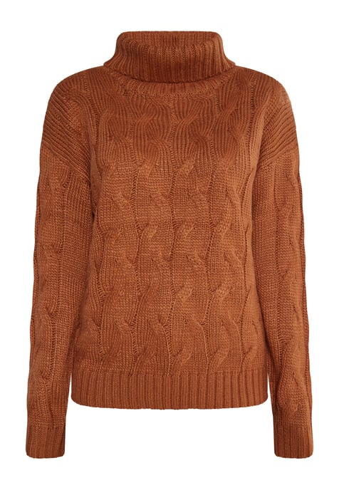 Mymo Strickpullover Damen hellbraun - Image 1