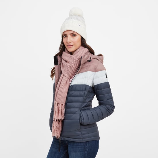 Garriston Women's Padded Jacket Washed Blue/Pink
