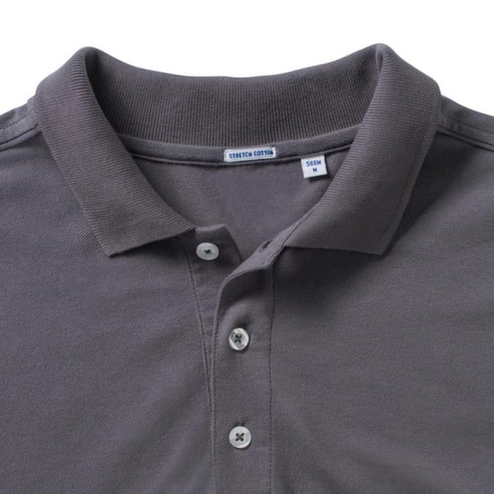 Russell Herren Stretch Kurzarm-Poloshirt (Convoy Grau) - Image 4
