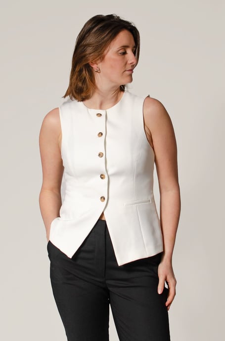 Tailored Waistcoat Round Neck