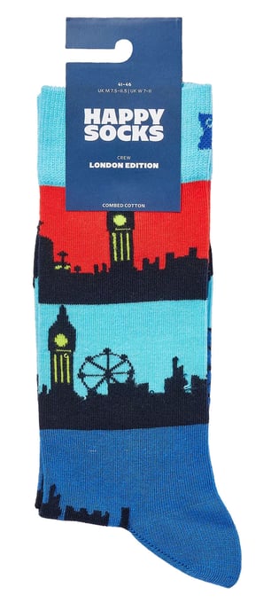 London Landmark Socken | Happy Socks | Geschenk-Socken - Blau - Image 2