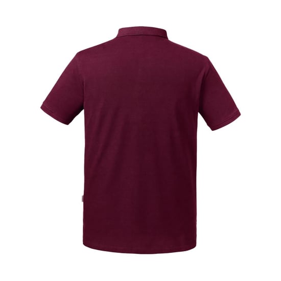 Russell Mens Pure Organic Polo (Burgundy)