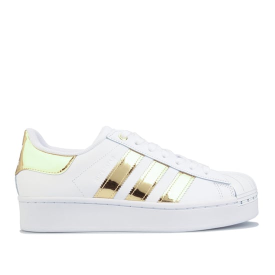Women's adidas Originals Superstar Bold Trainers in White Gold