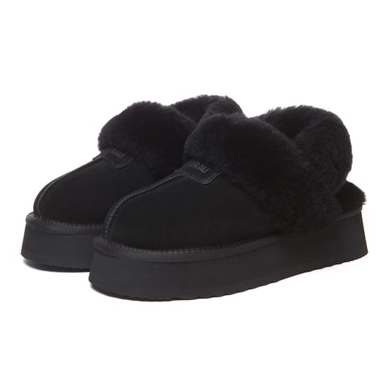 EVER AU Australia Women Fantail Leather Slippers With Two Removable Straps