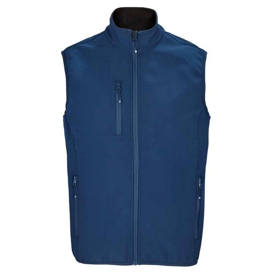 SOLS Mens Falcon Softshell Recycled Body Warmer (Abyss Blue)