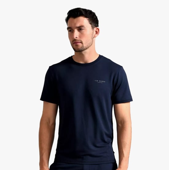 Ted Baker SUPER SOFT T-Shirt Herren Marineblau - Image 1
