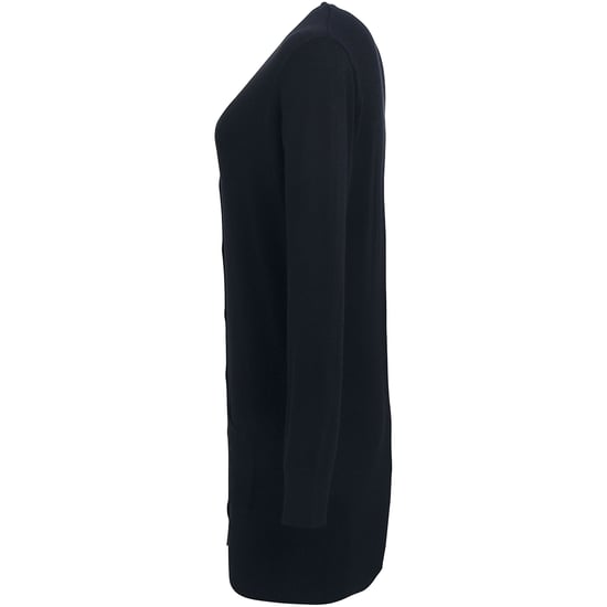 Premier Womens/Ladies Longline V Neck Knitted Cardigan (Black)