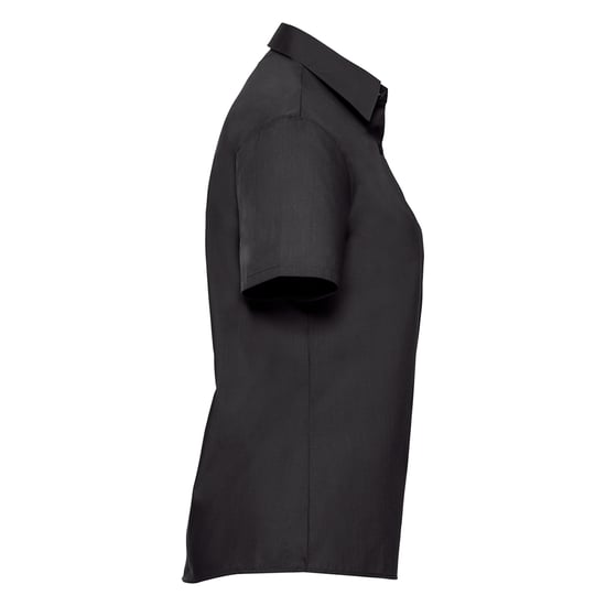 Russell Collection - "Classic" Hemd Pflegeleicht für Damen kurzärmlig (Schwarz) - Image 3