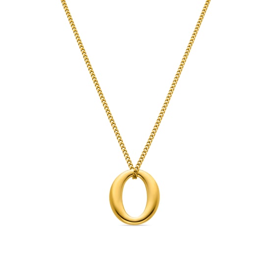 Luxenter Ausa 18k yellow gold finish necklace
