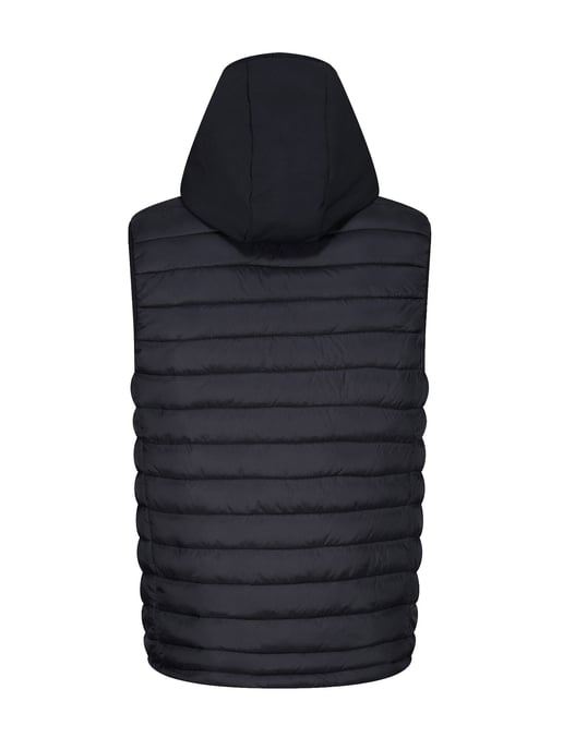 Men's Luke 1977 Bubblas 2 Hooded Gilet in Black
