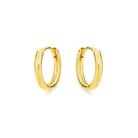 Luxenter Creolen, 925er Sterlingsilber mit 18k Gelbgold plattiert - Image 2