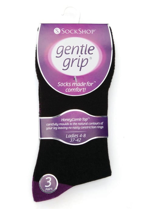 Gentle Grip - 6 Paar Damen Gentle Grip nicht elastische Socken - GG11 - Image 2