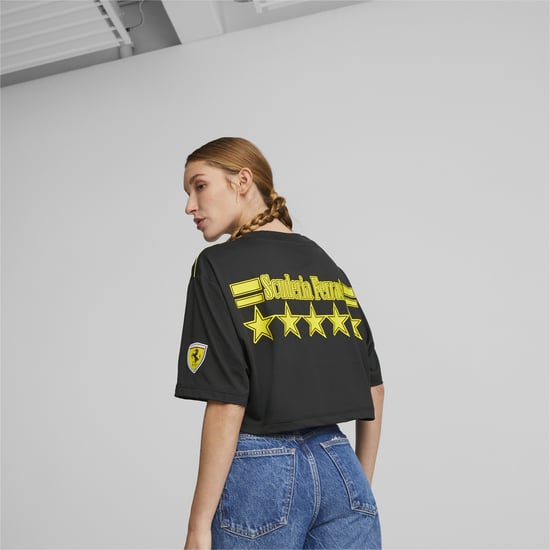 PUMA Damen PUMA x Scuderia Ferrari x June Ambrose Motorsport T-Shirt - Image 4