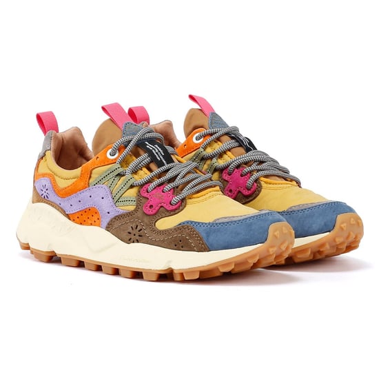 Flower Mountain Yamano 3 Wildleder hellblau/gelb/braun Turnschuhe - Image 1