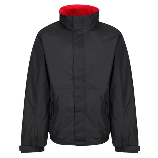 Regatta Mens Dover Waterproof Insulated Jacket (Black/Red)