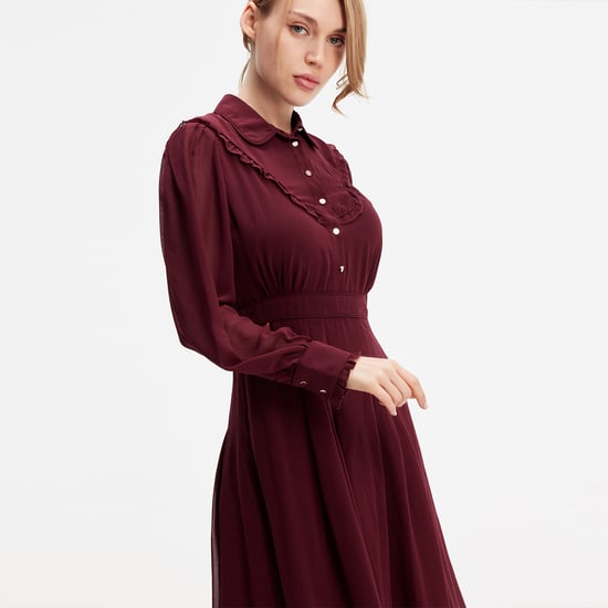 Mousseline Bluse-Kleid - Image 3