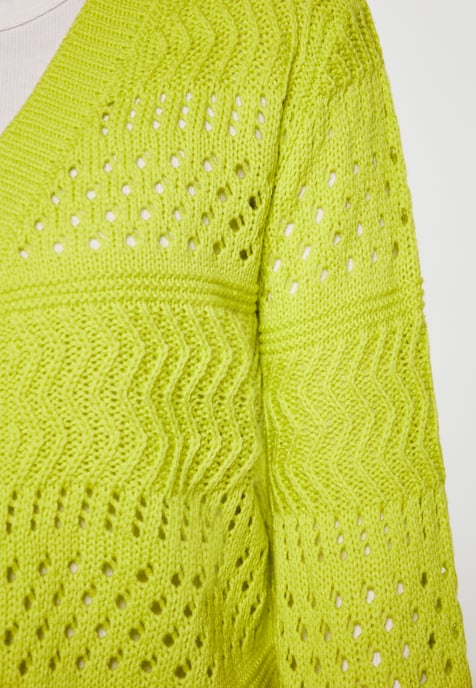 Mymo Strickjacke Damen Limone - Image 3
