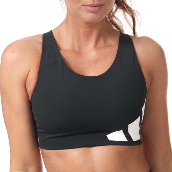 Women's adidas Ultimate High-Support Logo Bra in Black-White
