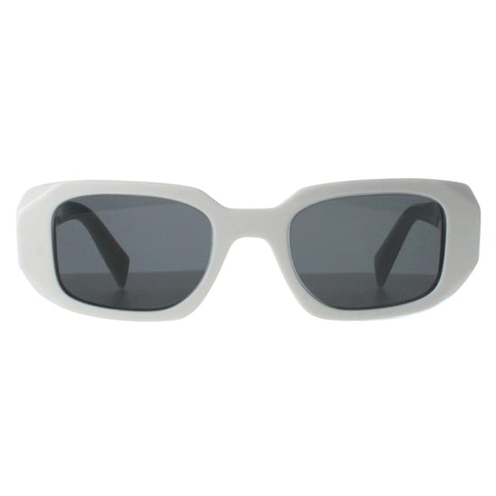 Prada Rectangle Womens Talc Dark Grey PR17WS