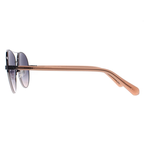 Guess Aviator Mens Shiny Light Nickeltin Blue Gradient GU5213