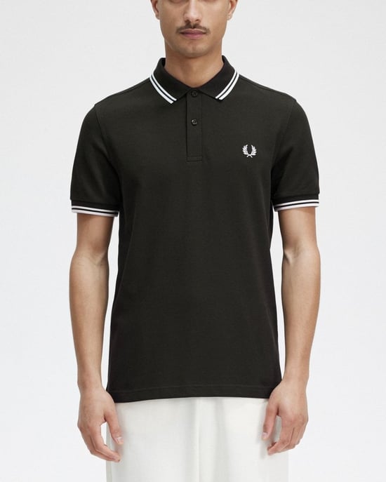 Fred Perry Mens Twin Tipped Signature Polo Shirt NOS