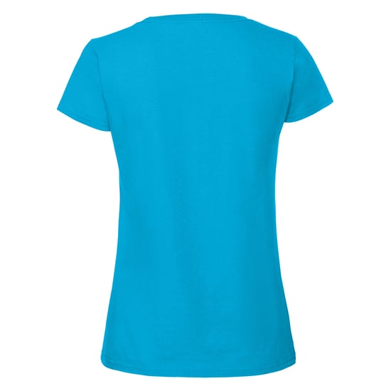 Fruit Of The Loom Damen/Damen Ringspun Premium T-Shirt (Azurblau) - Image 2
