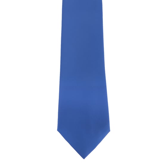 Premier Mens Plain Satin Krawatte (schmale Klinge) (2er-Pack) (Mittelblau) - Image 1