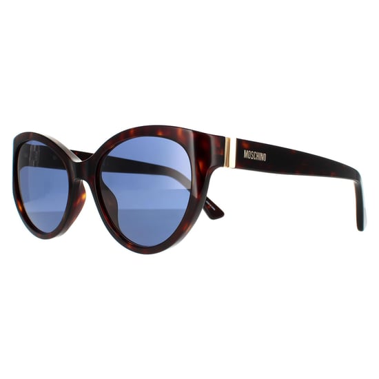 Moschino Cat Eye Frauen dunkle Havanna blau Sonnenbrille - Image 2