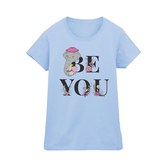 Disney Damen/Damen Dumbo Be You T-Shirt aus Baumwolle (Babyblau) - Image 1
