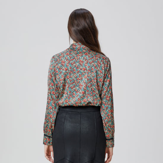 Hemd mit Ascot-Krawatte und Blumenmuster - Image 5