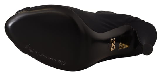 Dolce & Gabbana Damen Schwarz Stretch Kurzstiefel Schuhe - Image 2