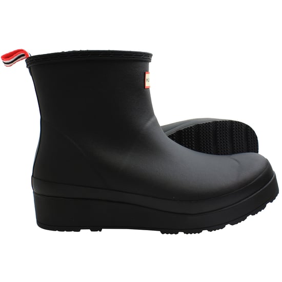 Hunter Play Shearling Insulated Short Damen Gummistiefel in Schwarz - Image 3