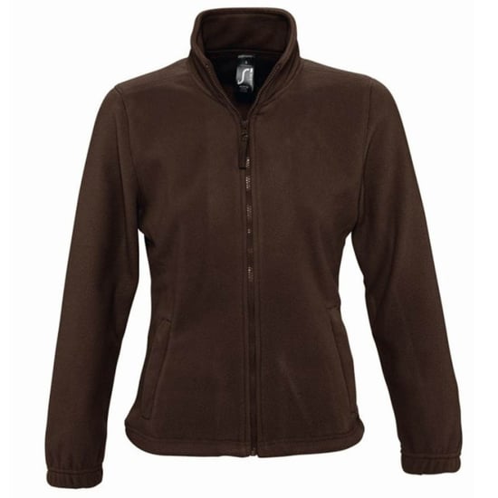 SOLS Womens/Ladies North Full Zip Fleece Jacke (Dark Chocolate) - Image 1