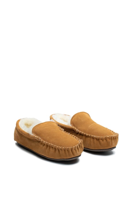 Osprey London Herren 'The Sunday' Chestnut Wildleder Hausschuh - Image 3