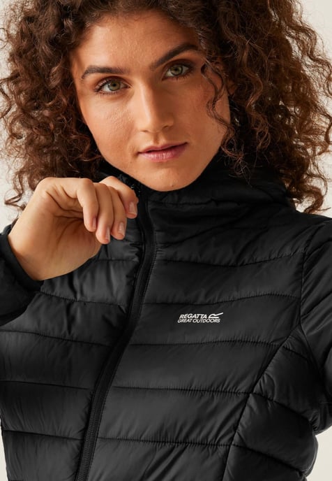 Regatta Womens Marizion gepolstert isolierte Jacke in schwarz - Image 3