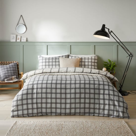 furn. Canberra Check Bettbezug-Set - Image 1