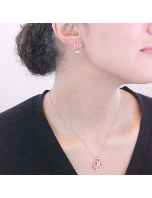 Octavia Set - Roségold und Kristall - Image 2