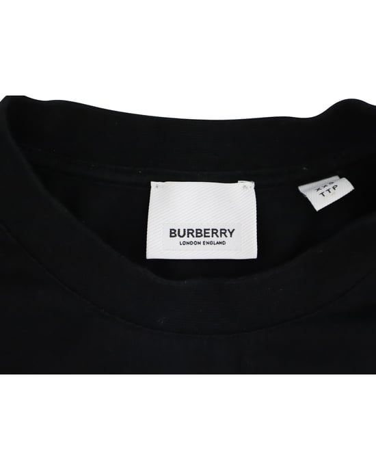 Burberry TB-Logo T-Shirt aus schwarzer Baumwolle - Image 4