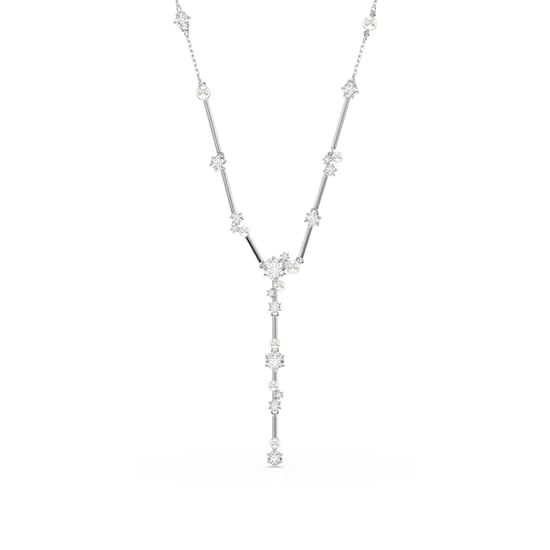 Swarovski 'Constella Bars' Damen-Halskette aus Metall - Silber 5711830 - Image 1