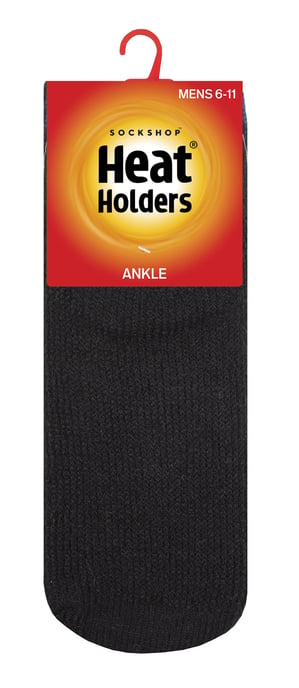 Heat Holders - Mens Thermal Trainer Socken | Low Cut Socken für den Winter - Schwarz - Image 2