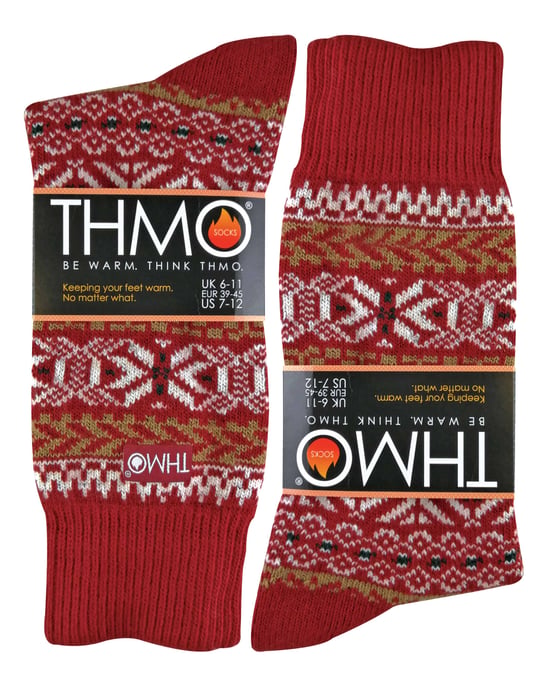 THMO - Herren Vintage Nordic Style dicke thermische Wollmischung Socken - Image 2