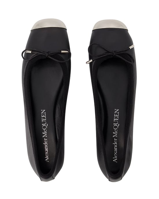 Punk Ballerinas - Alexander McQueen - Leder - Schwarz/Silber - Image 4